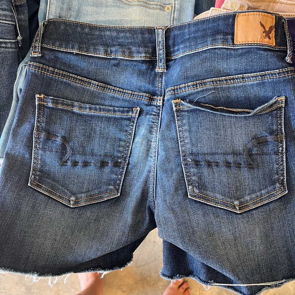 American eagle midi shorts